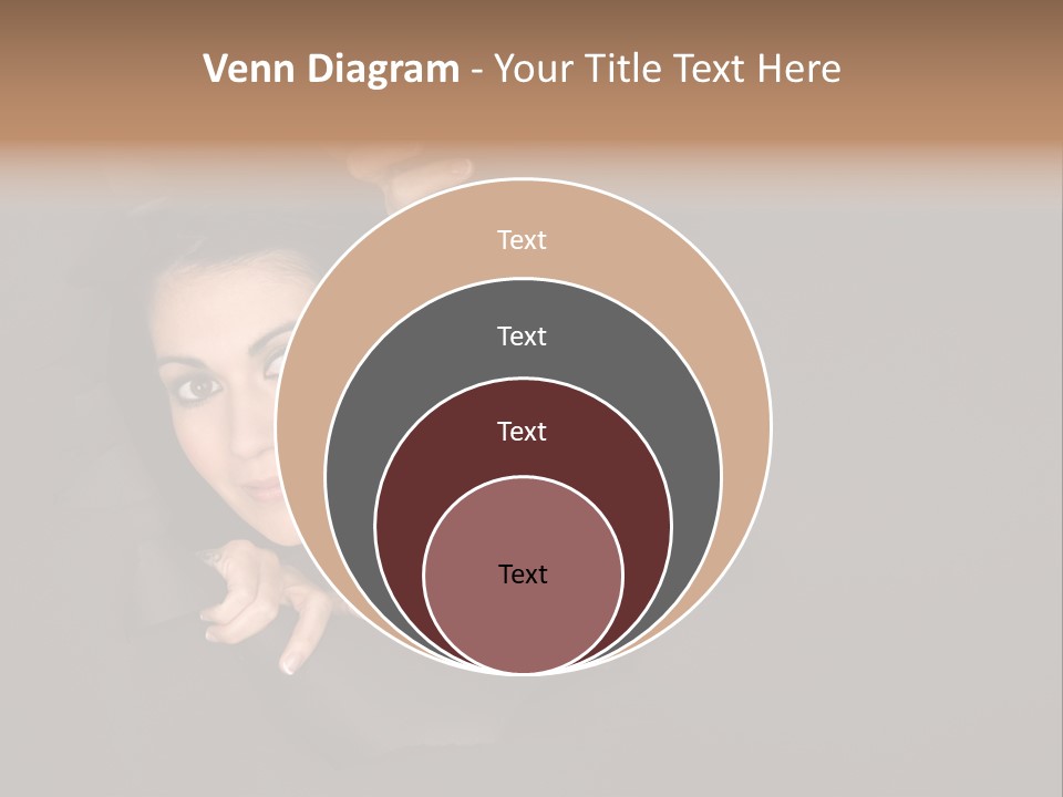 Girl Pretty Face PowerPoint Template