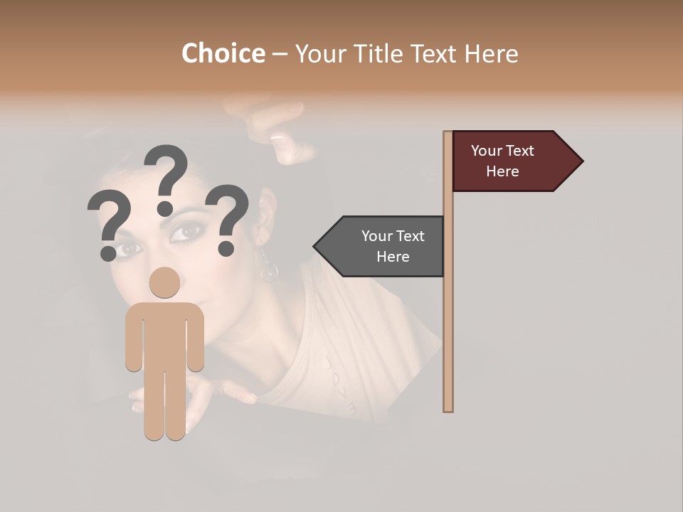 Girl Pretty Face PowerPoint Template