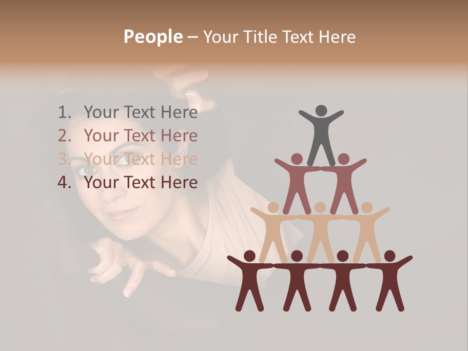 Girl Pretty Face PowerPoint Template