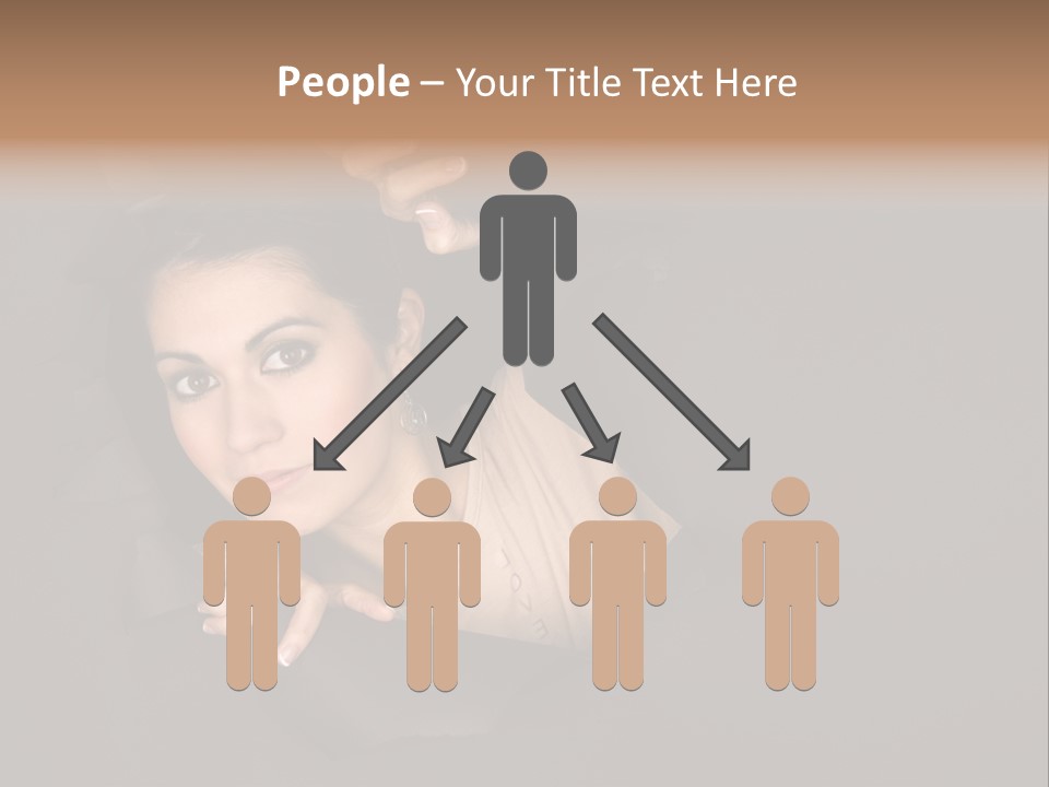 Girl Pretty Face PowerPoint Template