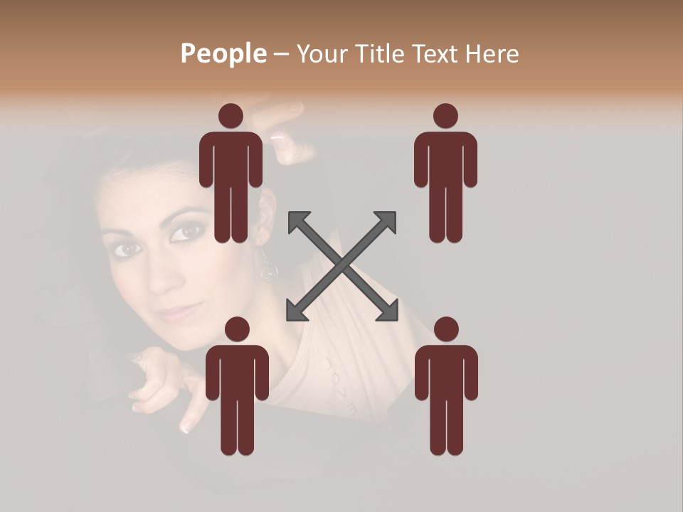 Girl Pretty Face PowerPoint Template