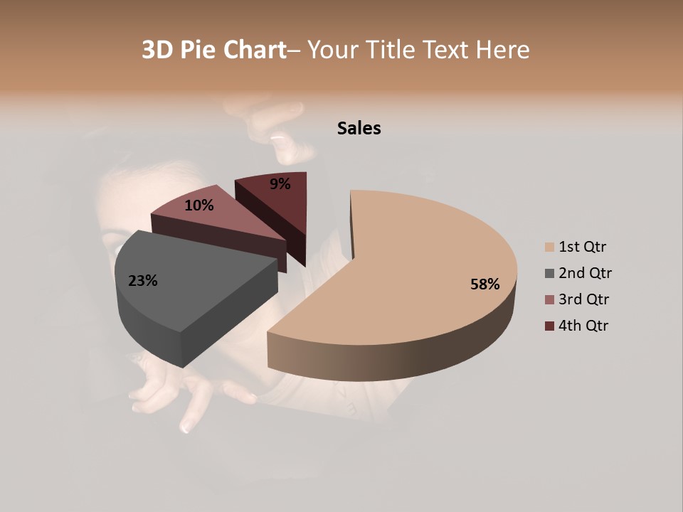 Girl Pretty Face PowerPoint Template