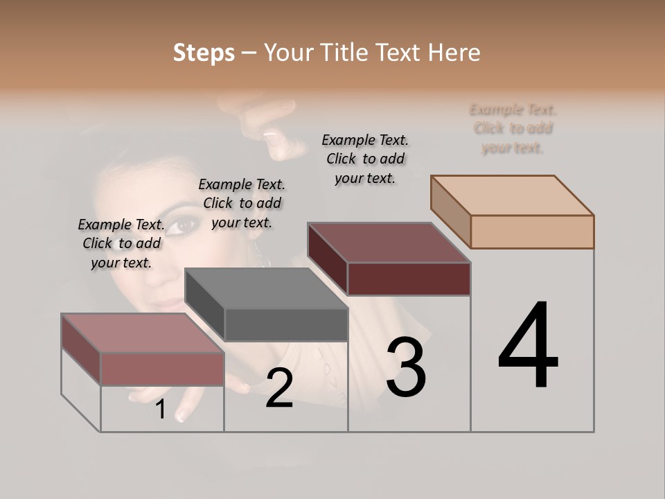 Girl Pretty Face PowerPoint Template