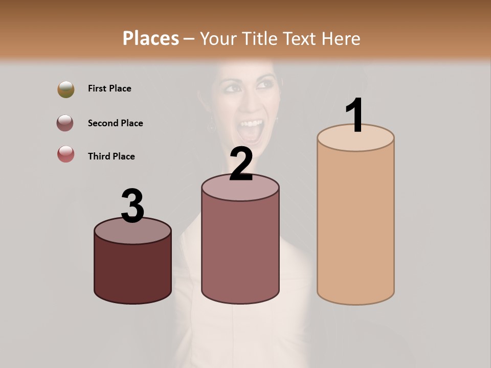 White Face Wrinkled PowerPoint Template