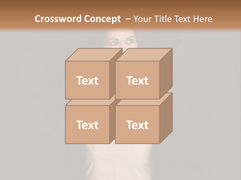 White Face Wrinkled PowerPoint Template