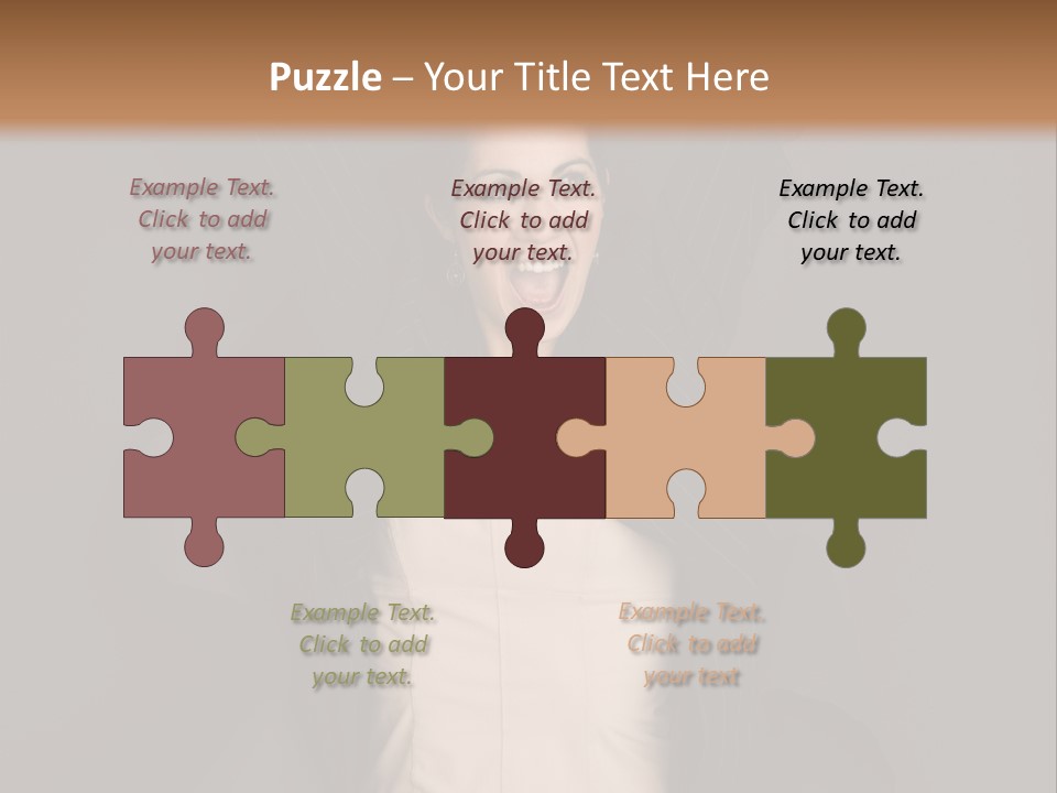 White Face Wrinkled PowerPoint Template