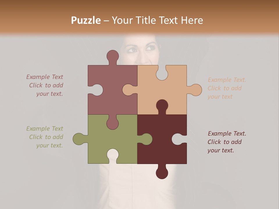 White Face Wrinkled PowerPoint Template