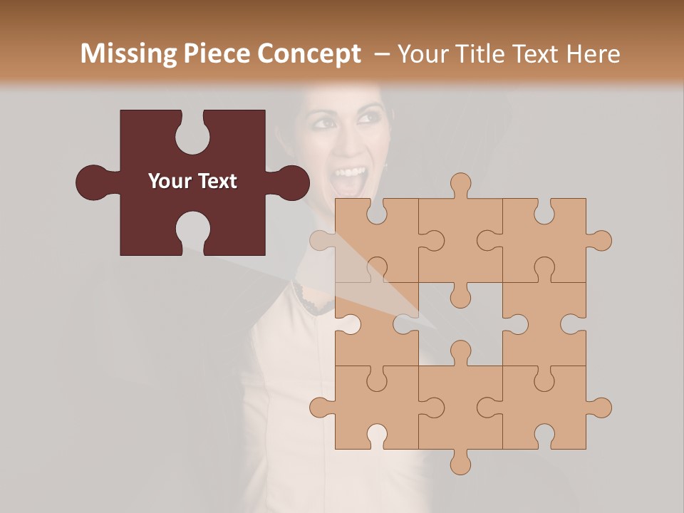 White Face Wrinkled PowerPoint Template