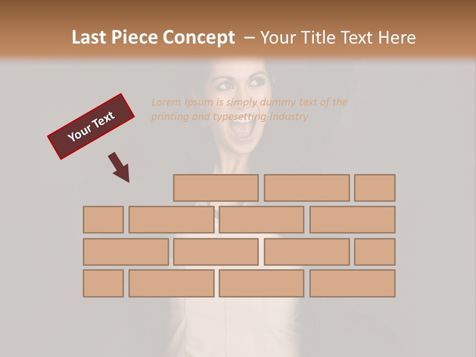 White Face Wrinkled PowerPoint Template