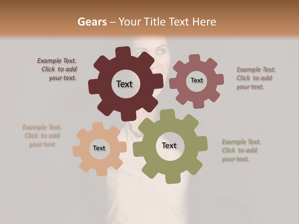 White Face Wrinkled PowerPoint Template