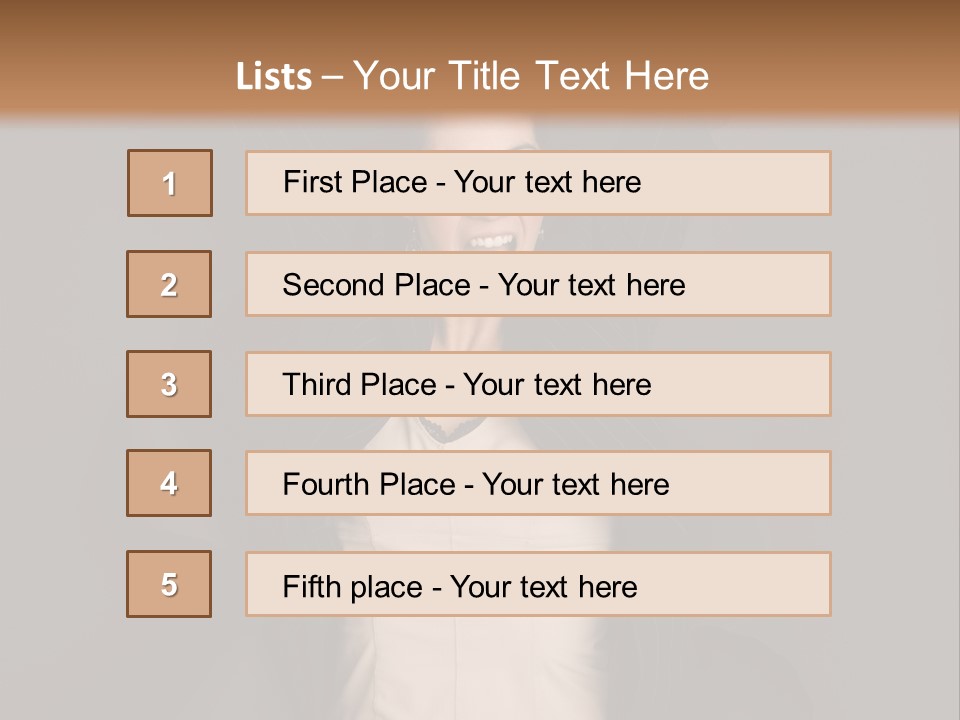 White Face Wrinkled PowerPoint Template