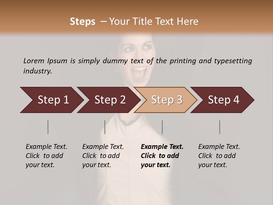 White Face Wrinkled PowerPoint Template