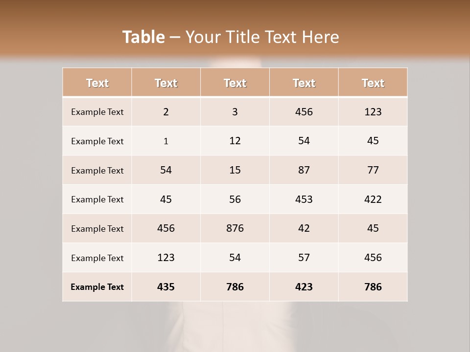 White Face Wrinkled PowerPoint Template