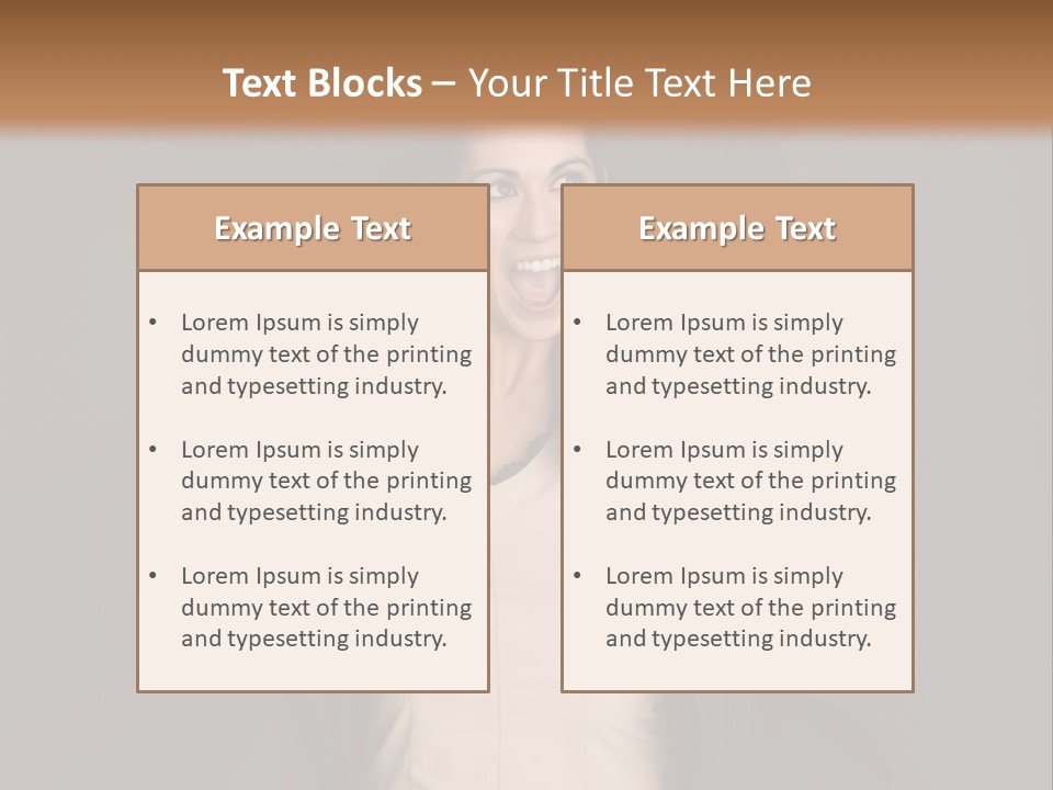 White Face Wrinkled PowerPoint Template