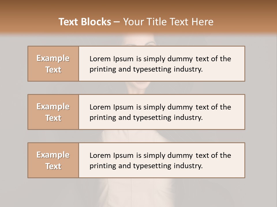 White Face Wrinkled PowerPoint Template