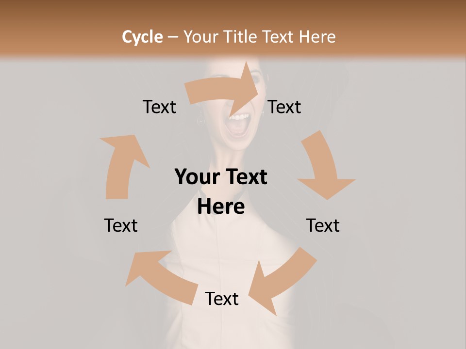 White Face Wrinkled PowerPoint Template