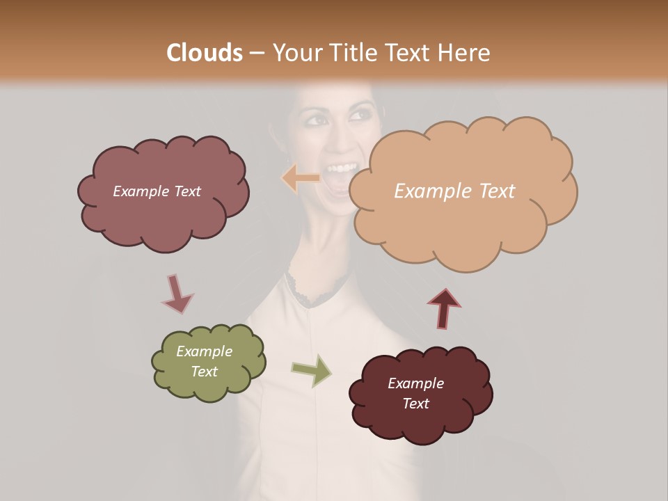 White Face Wrinkled PowerPoint Template