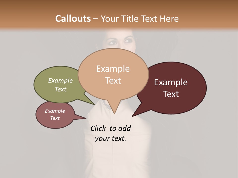 White Face Wrinkled PowerPoint Template