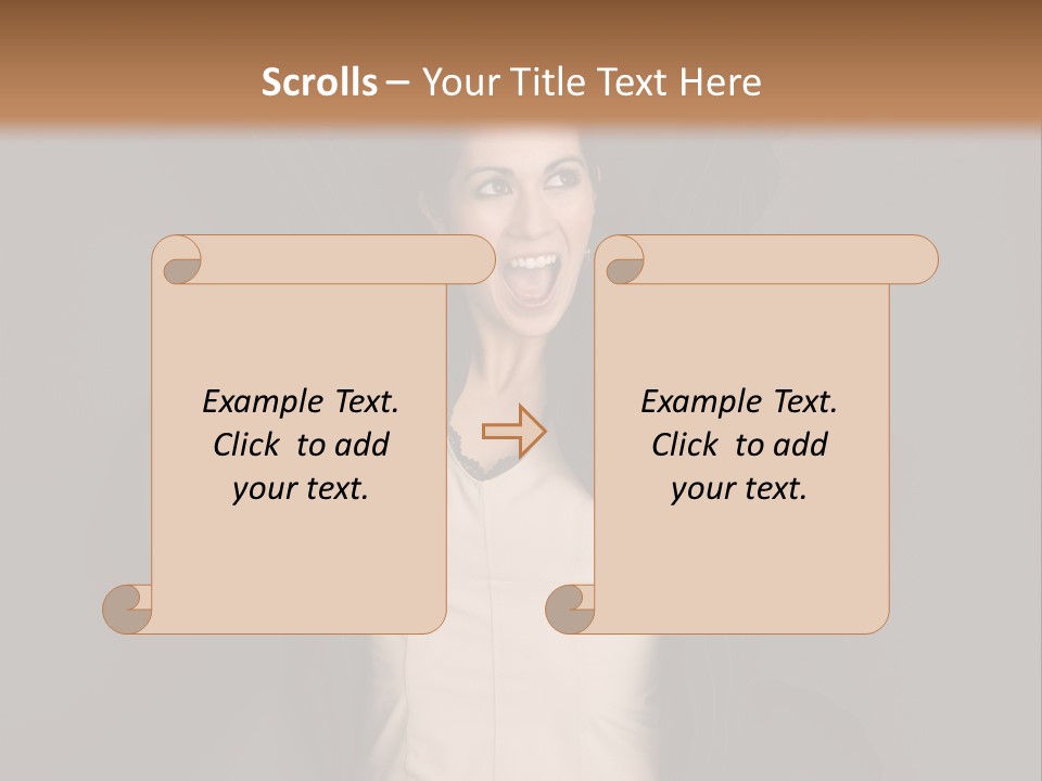 White Face Wrinkled PowerPoint Template