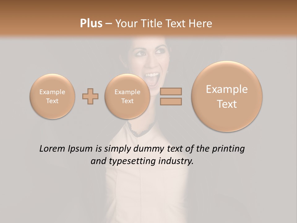 White Face Wrinkled PowerPoint Template