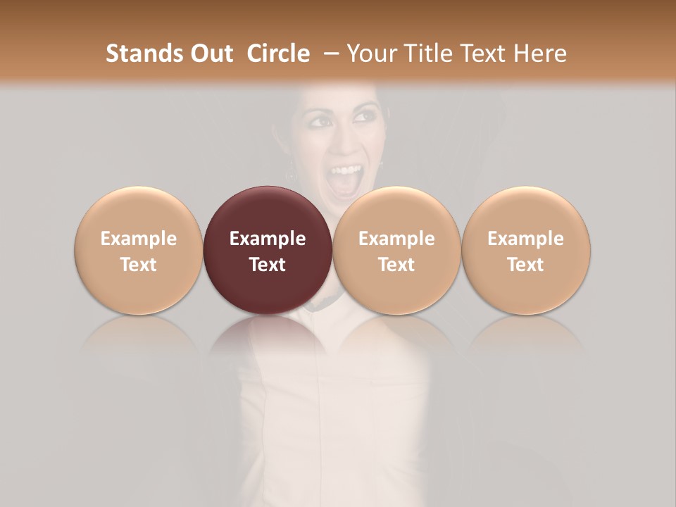 White Face Wrinkled PowerPoint Template