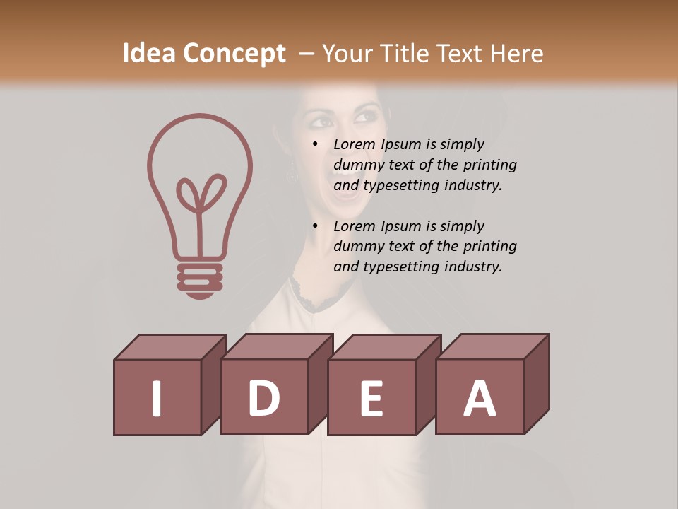 White Face Wrinkled PowerPoint Template