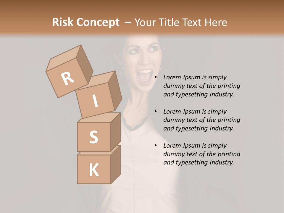 White Face Wrinkled PowerPoint Template