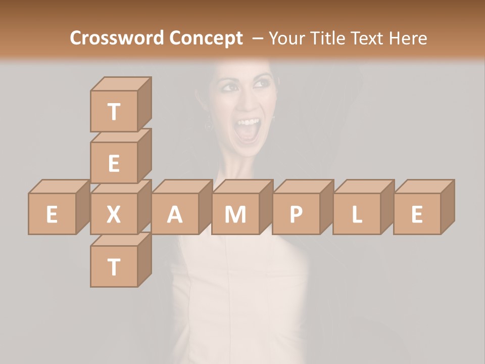 White Face Wrinkled PowerPoint Template