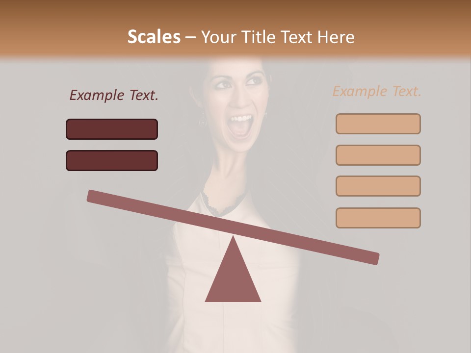 White Face Wrinkled PowerPoint Template