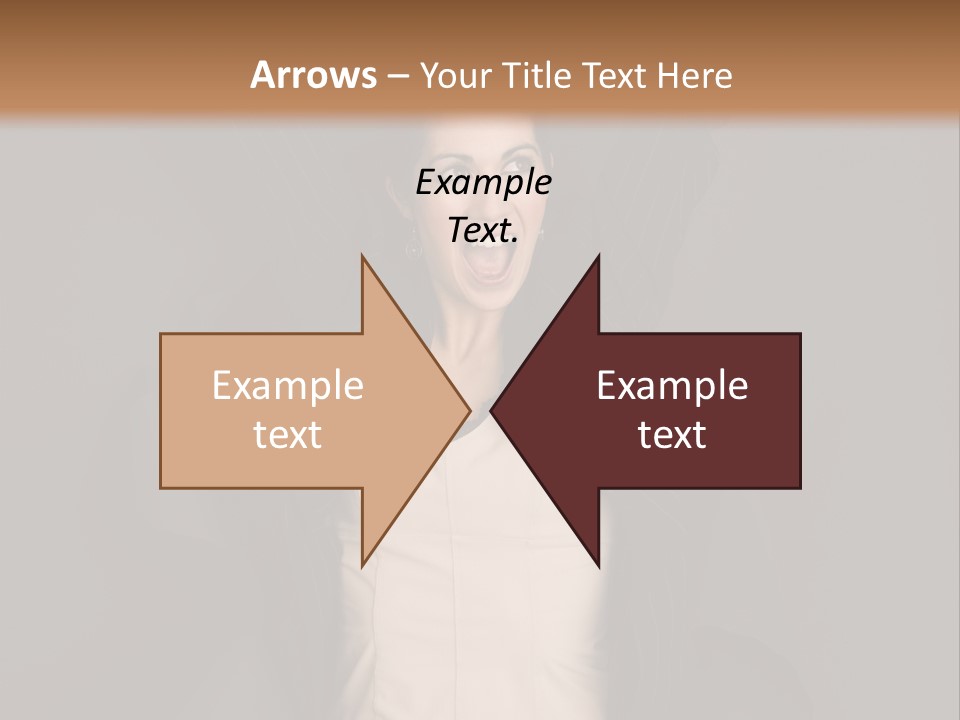 White Face Wrinkled PowerPoint Template