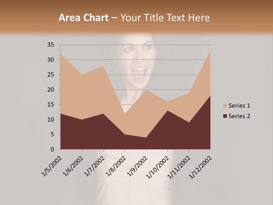 White Face Wrinkled PowerPoint Template