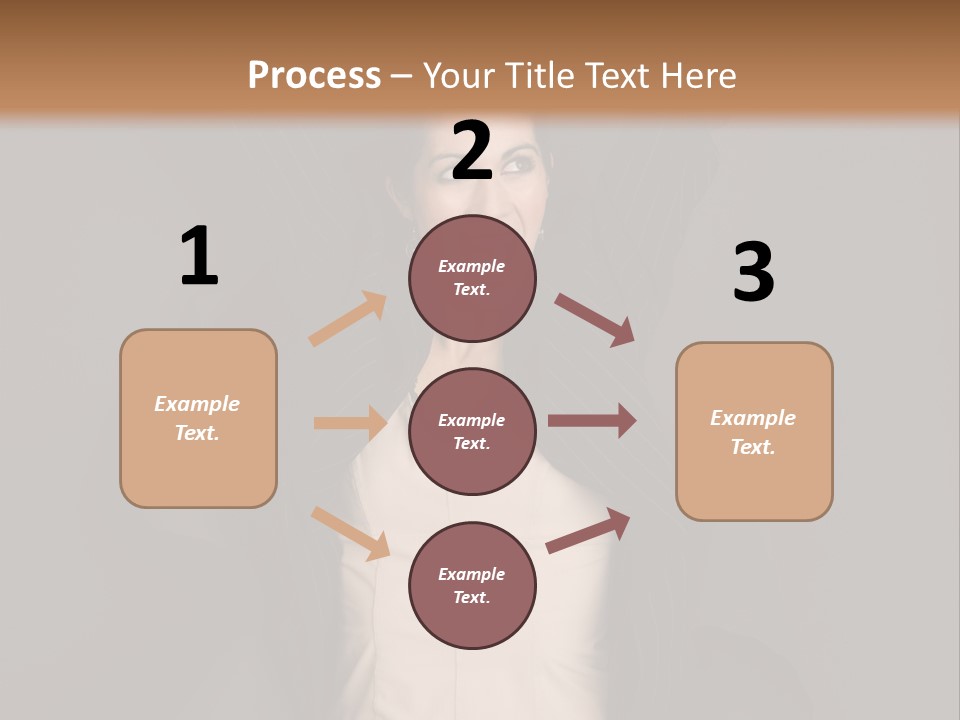 White Face Wrinkled PowerPoint Template