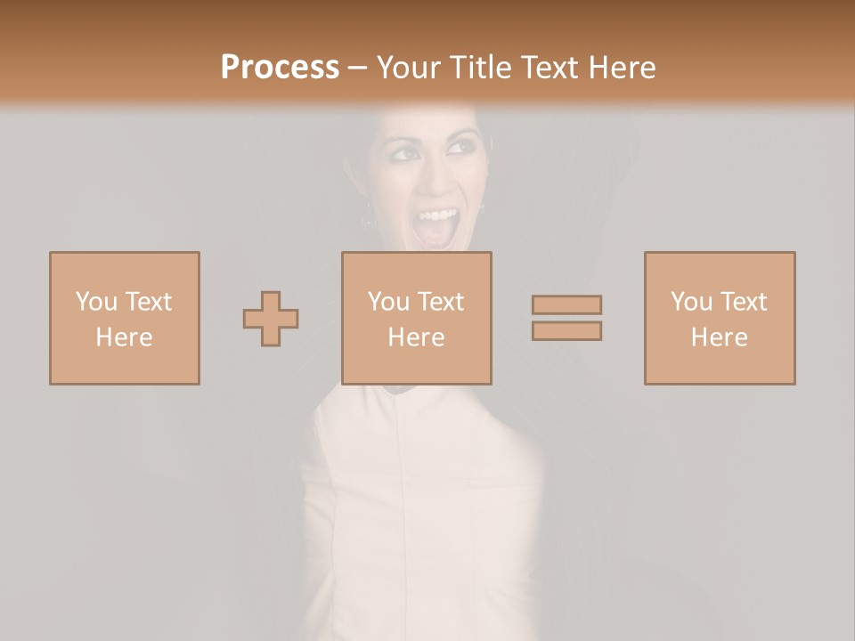 White Face Wrinkled PowerPoint Template