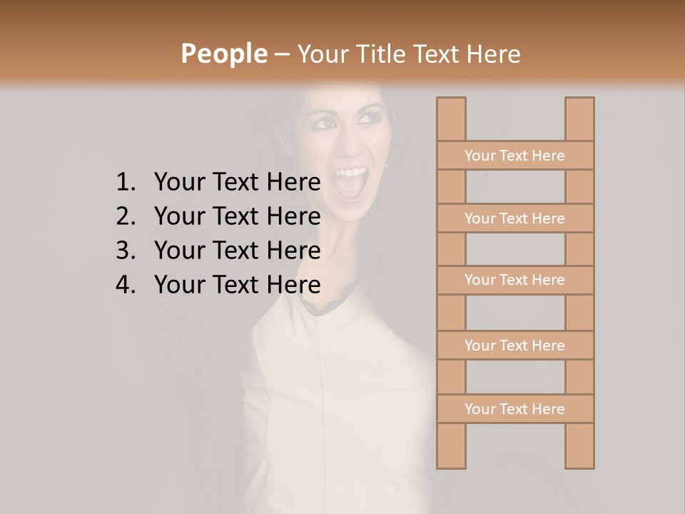 White Face Wrinkled PowerPoint Template