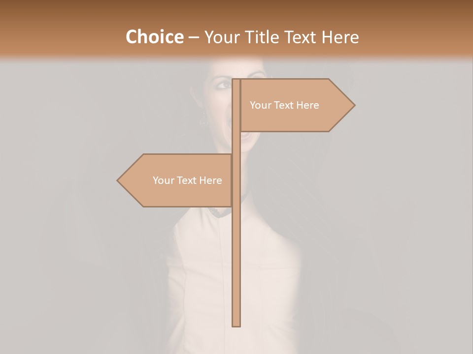 White Face Wrinkled PowerPoint Template