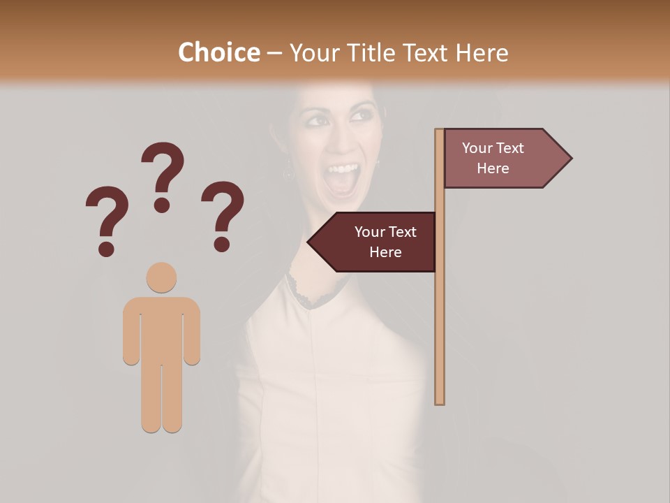 White Face Wrinkled PowerPoint Template