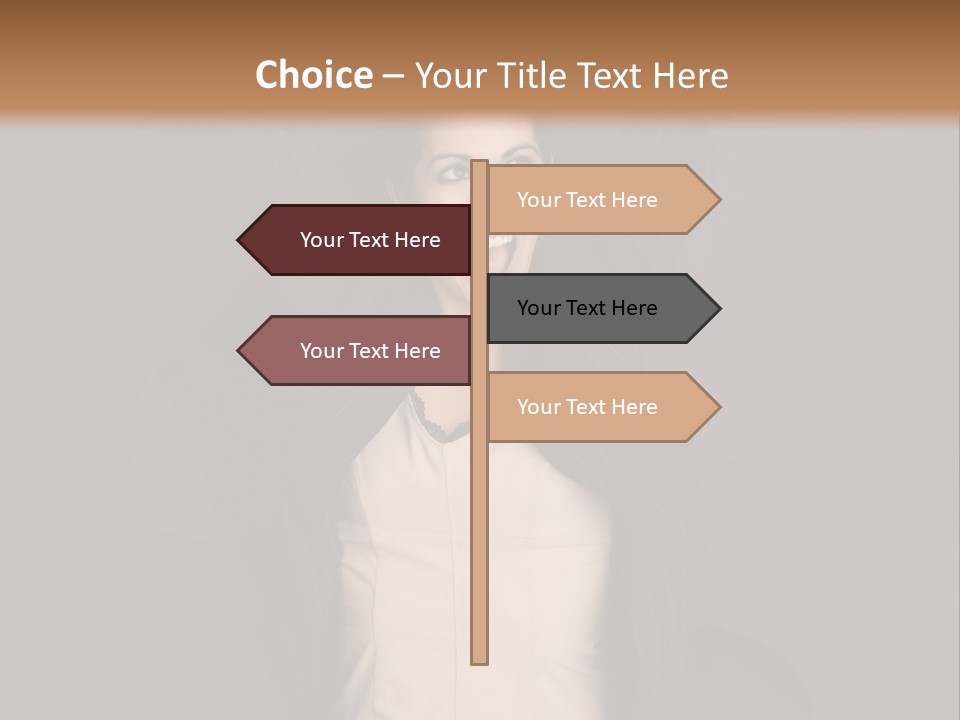 White Face Wrinkled PowerPoint Template