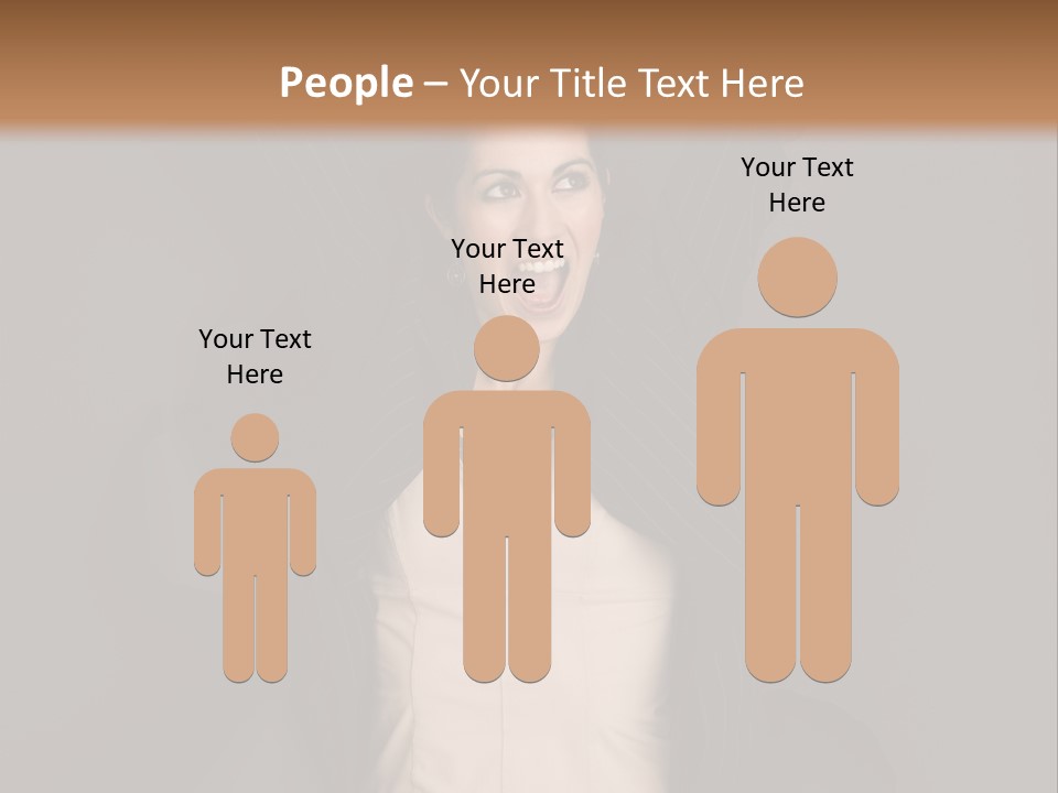 White Face Wrinkled PowerPoint Template