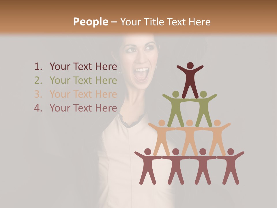 White Face Wrinkled PowerPoint Template