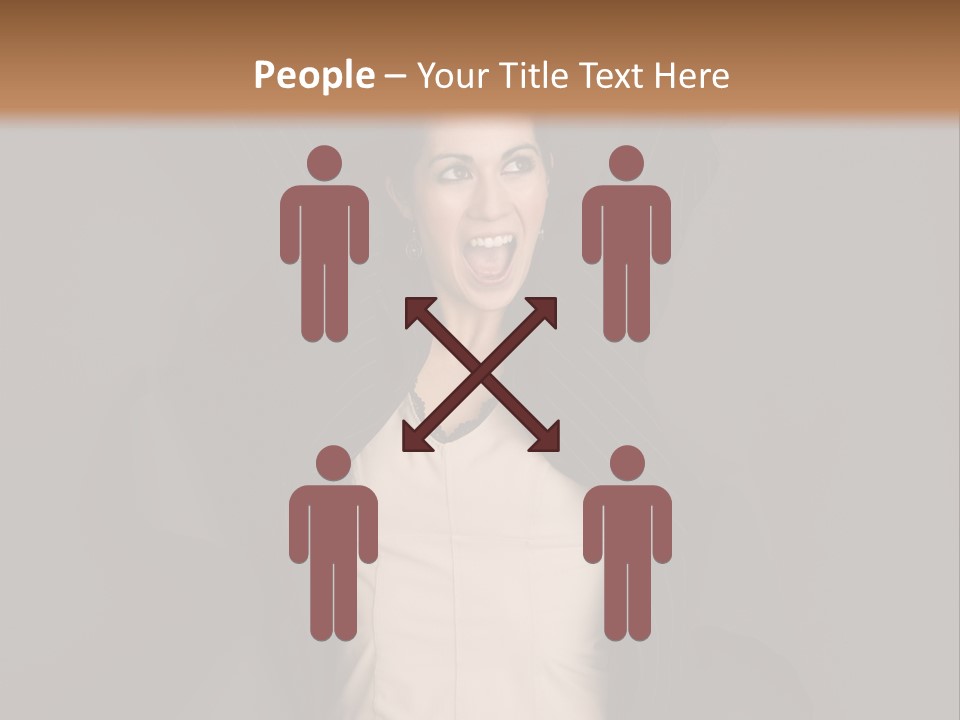 White Face Wrinkled PowerPoint Template