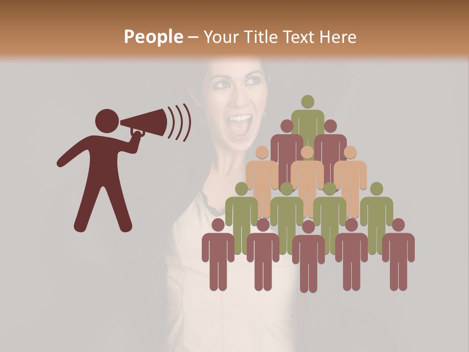 White Face Wrinkled PowerPoint Template