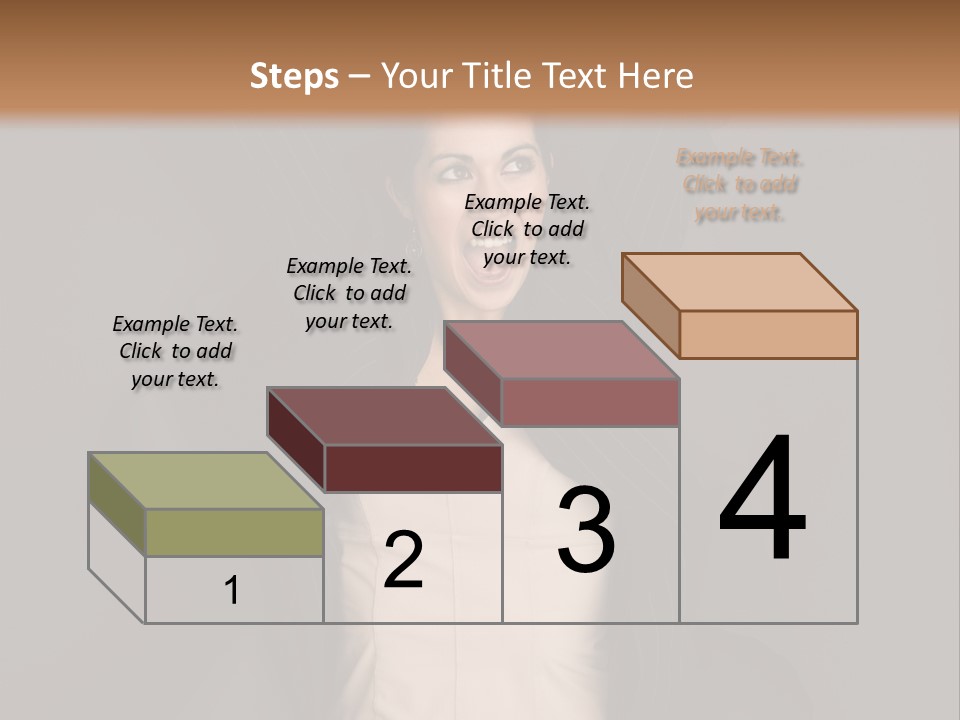 White Face Wrinkled PowerPoint Template