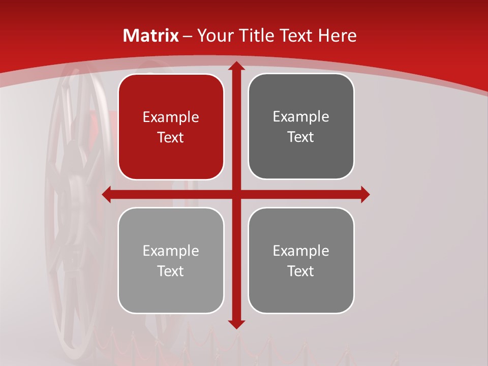 Spool Strip Silver PowerPoint Template
