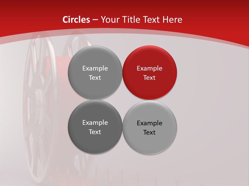 Spool Strip Silver PowerPoint Template