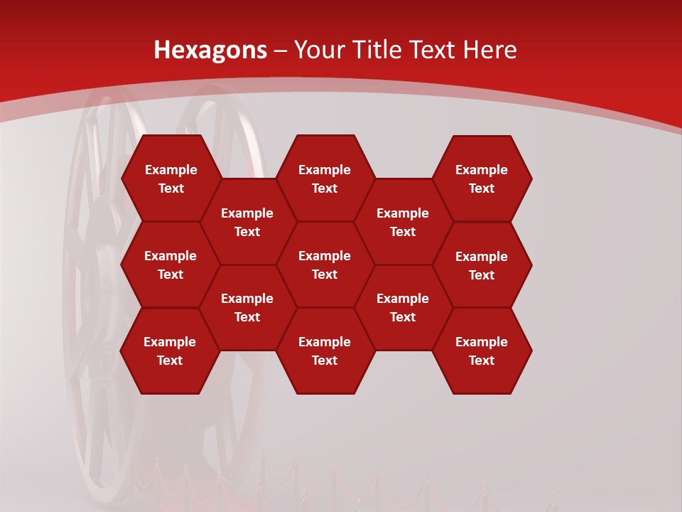 Spool Strip Silver PowerPoint Template