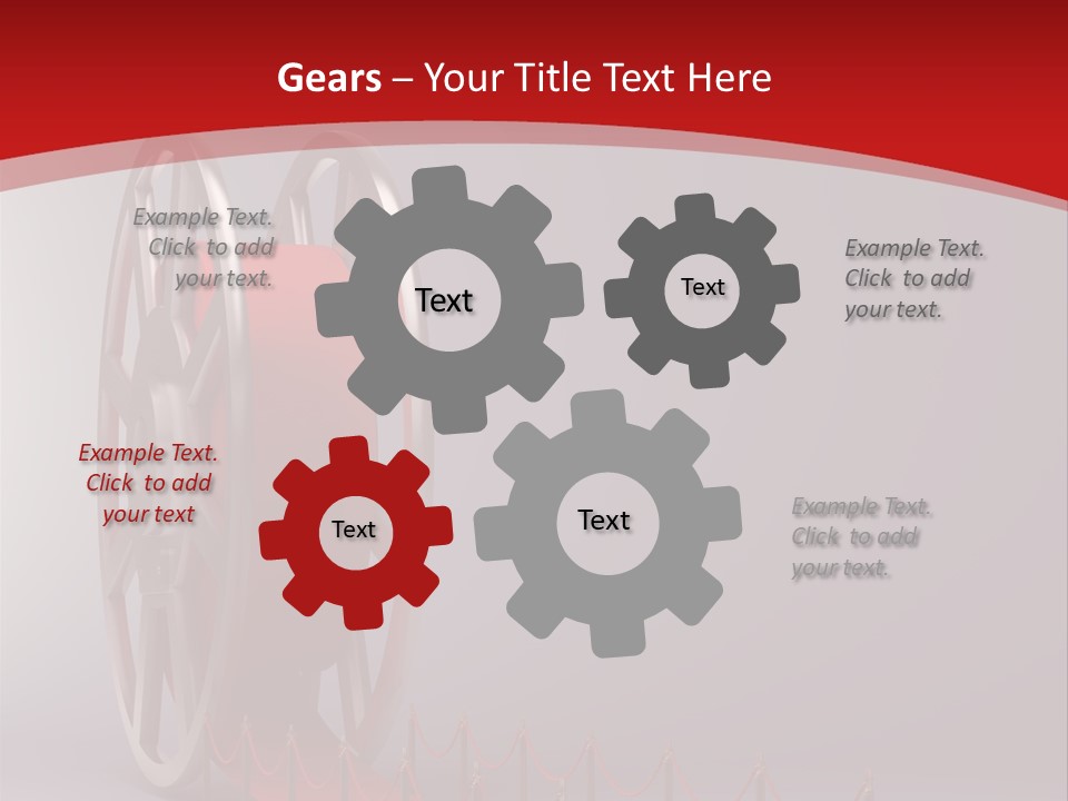 Spool Strip Silver PowerPoint Template