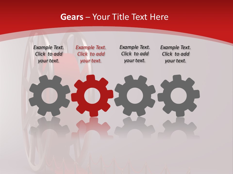 Spool Strip Silver PowerPoint Template