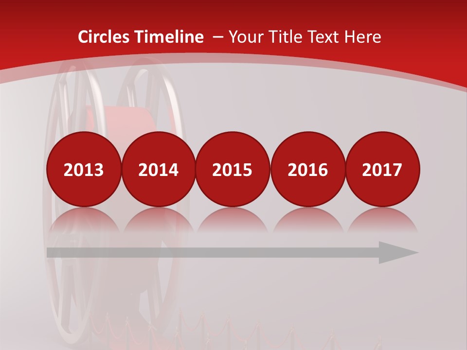 Spool Strip Silver PowerPoint Template