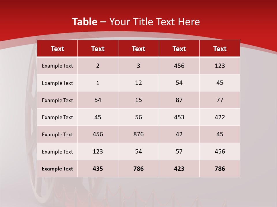 Spool Strip Silver PowerPoint Template