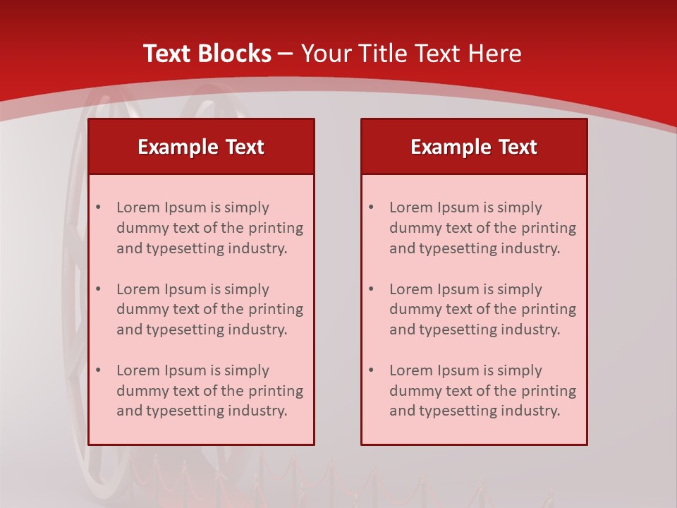 Spool Strip Silver PowerPoint Template